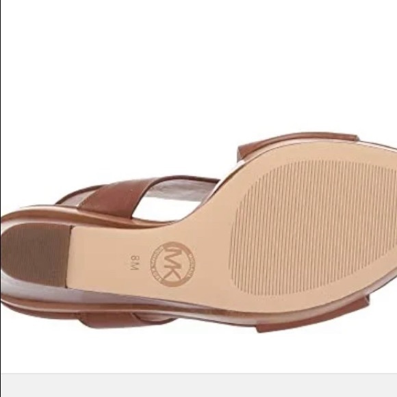 MICHAEL Kors Josephine Leather Peep Toe Wedges - Picture 6 of 13